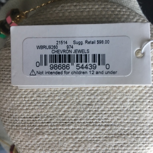 NWT Kate Spade Chevron Jewels necklace - Picture 4 of 4